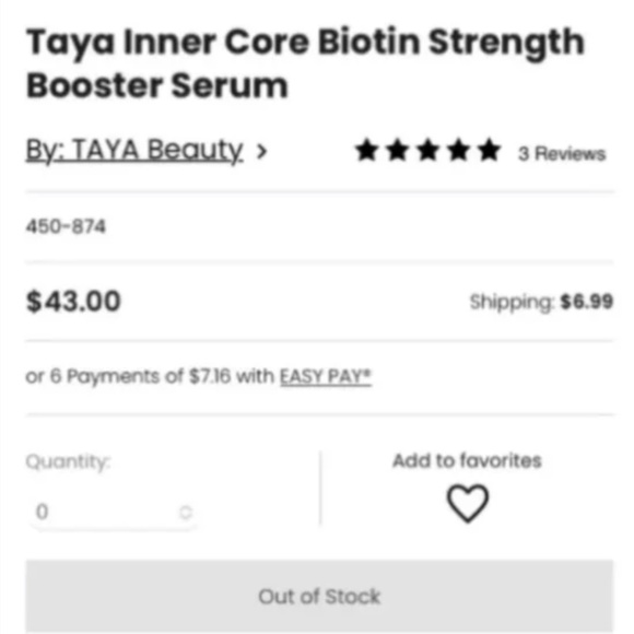 Taya Inner Core Strengthening Hair Serum - Picture 2 of 3